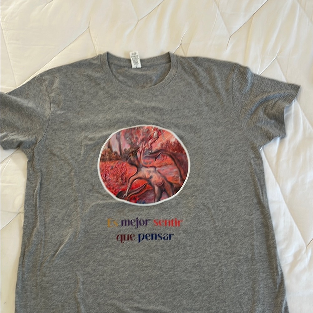 Manolo Garcia from Ultimo de la Fila,T-Shirt with Artistic Red design from him